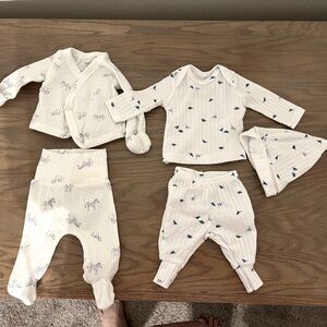 2 sets of preemie outfits